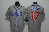 Chicago Cubs #17 Kris Bryant Gray Alternate New Cool Base Stitched Baseball Jersey,baseball caps,new era cap wholesale,wholesale hats